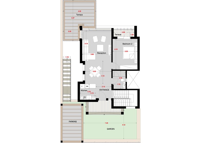 3 BR Twin villa with sea view and garden - 2